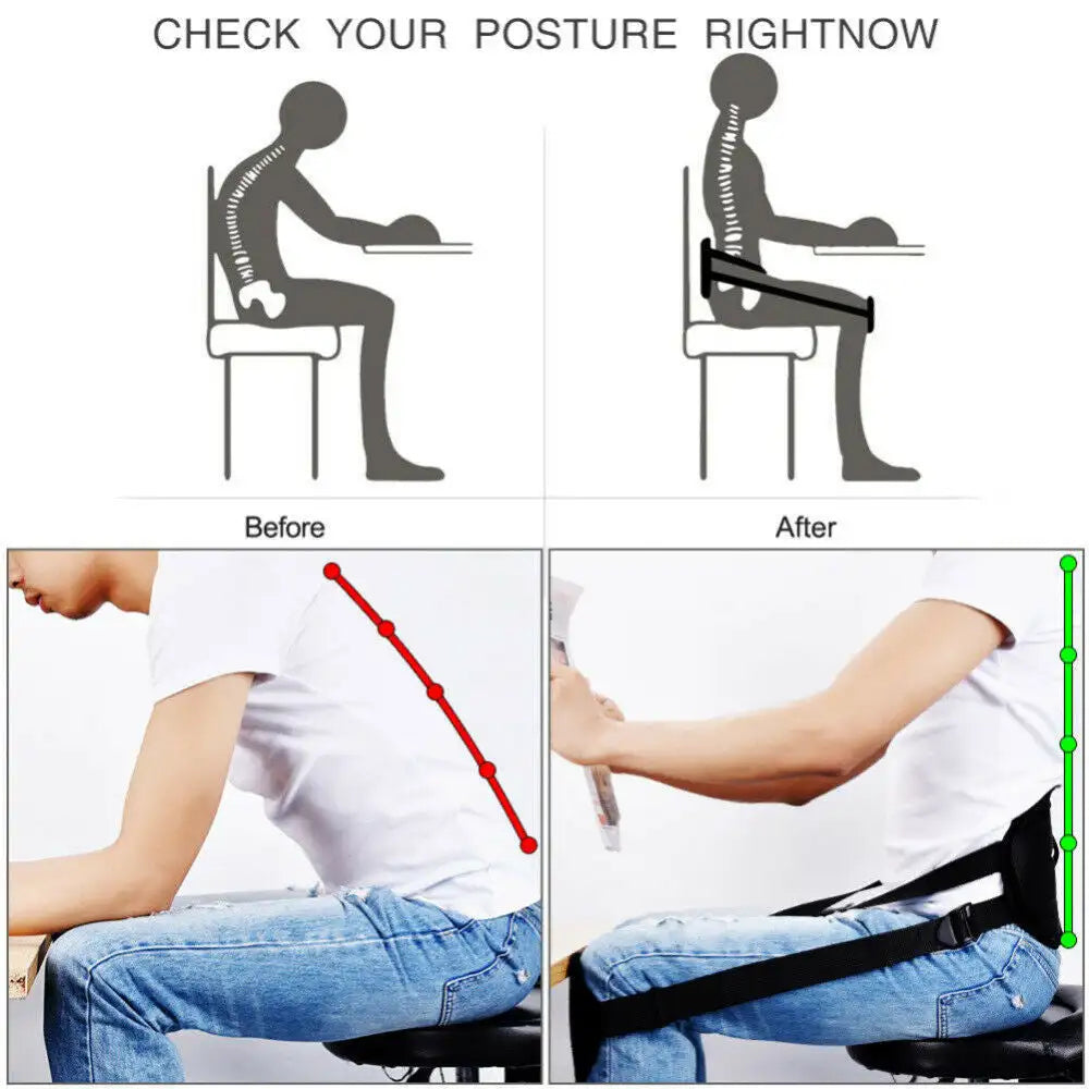 Adult Leg Shape correctors Belts Waist Guards Sitting Posture Correction Belts Posture Support Seat Ergonomic Sitting Aid