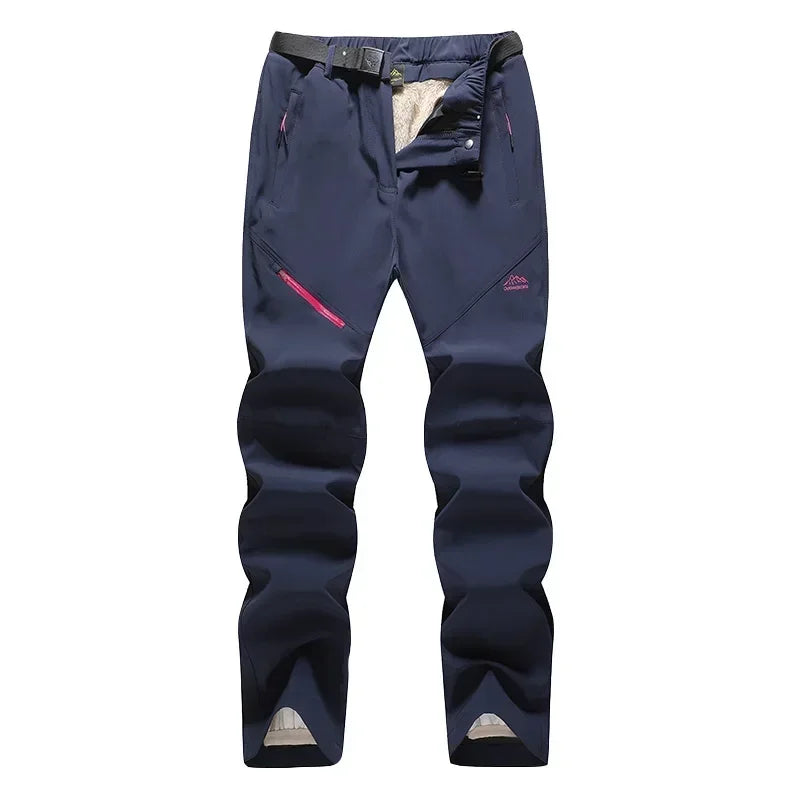 Winter Women Ski Pants Outdoor Windproof Waterproof  Warm 2 in 1 Snow Trousers  Female Ski Snowboard Pants Brand