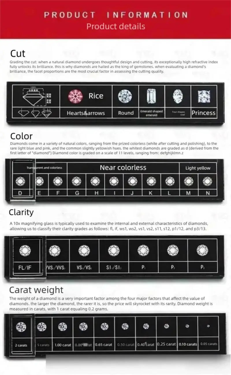 0.5-2CT D Color Moissanite Woman Pendant Sier Necklace For Women Chains Party Bridal Fine Jewelry 925sterling Silver Necklace