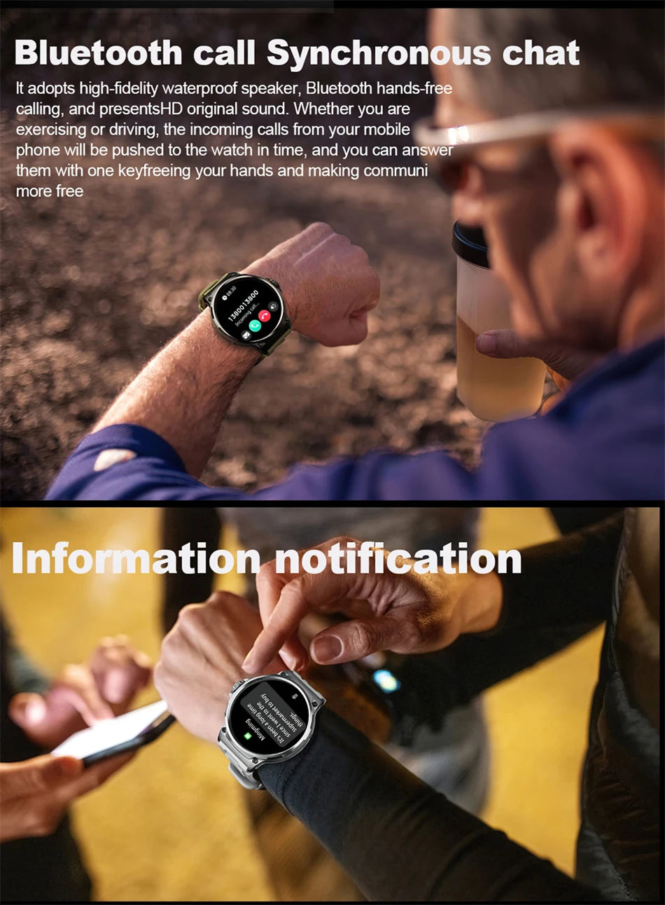 2026 New Men GPS Track Smart Watch 1.85 Inch Ultra HD AMOLED Screen 710 Mah Battery Bluetooth Call Smartwatch For Android IOS