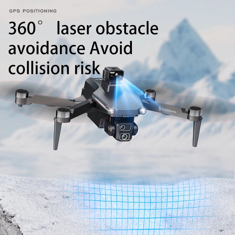 New L600-1 GPS Drone Professional 8K Camera Aerial FPV Brushless Avoiding Obstacle with Large Screen Remote Control Folding Dron