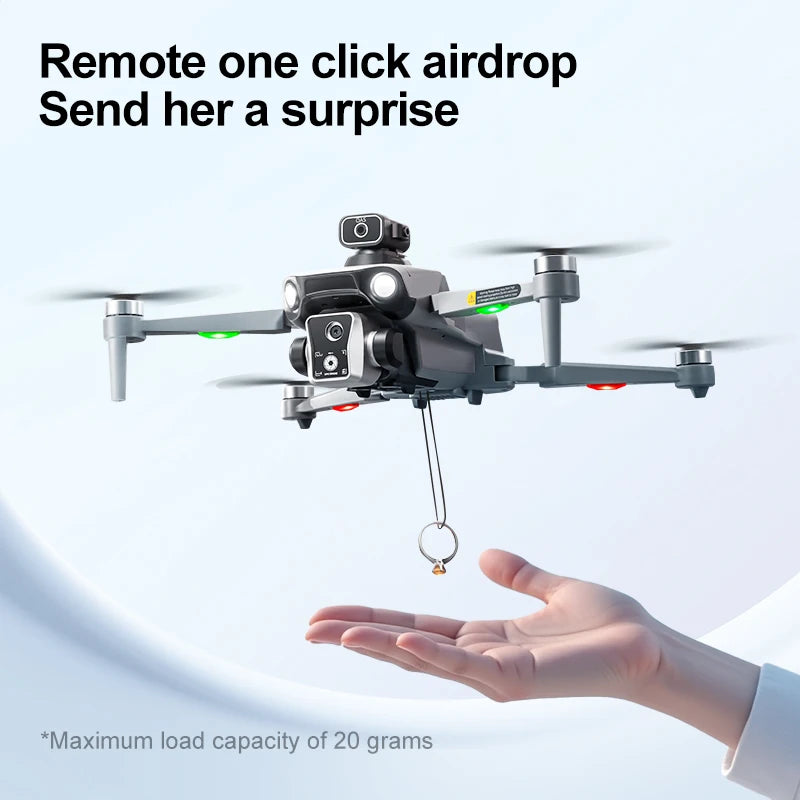 K19 MAX drone GPS return and screen aerial photography aircraft brushless airdrop remote control aircraft quadcopter toy