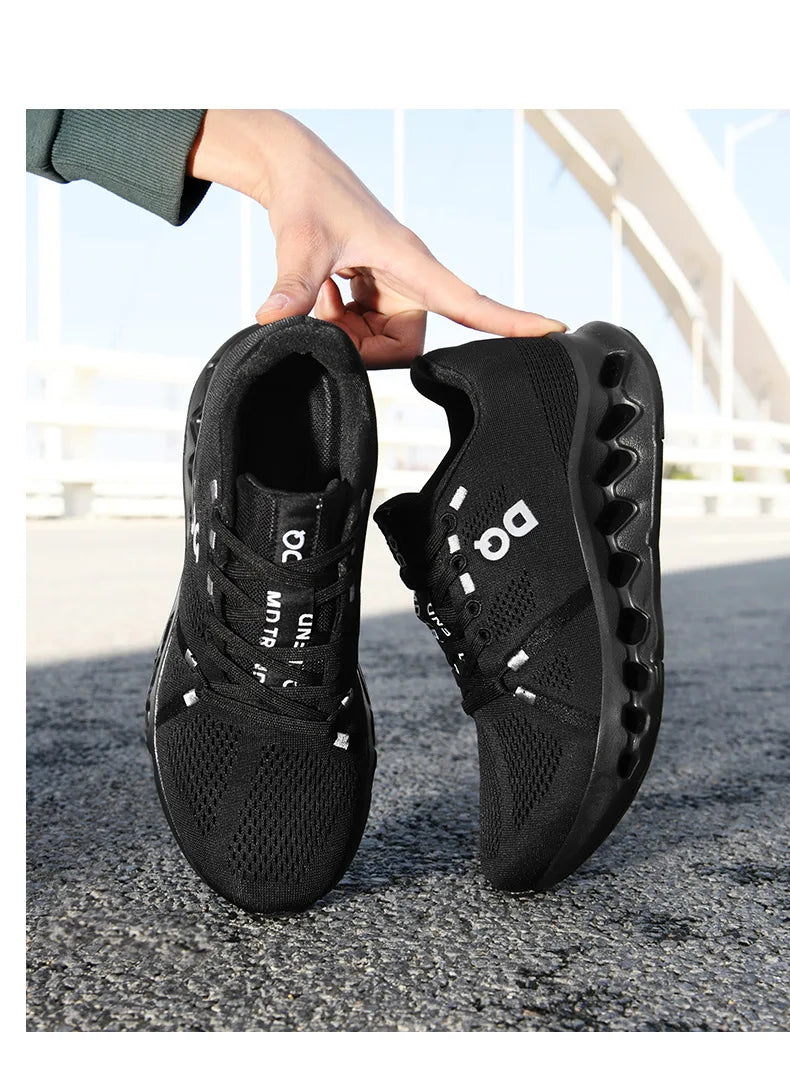 Men Casual Sports Running Shoes Marathon Air Cushion Breathable Lightweight Men Comfortable Athletic Nonskid Sneakers Outdoor