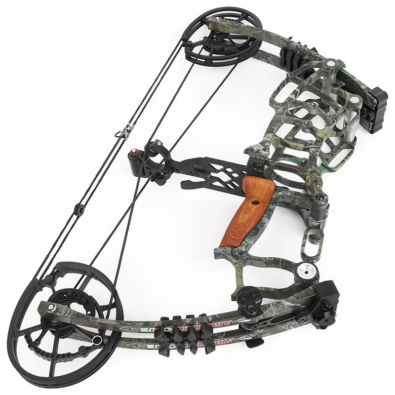 30-60lbs Compound Bow Shooting Steel Ball 420fps Dual Purpose Bow Archery Arrow 80% Let off for Right Hand Car Hunting Bow
