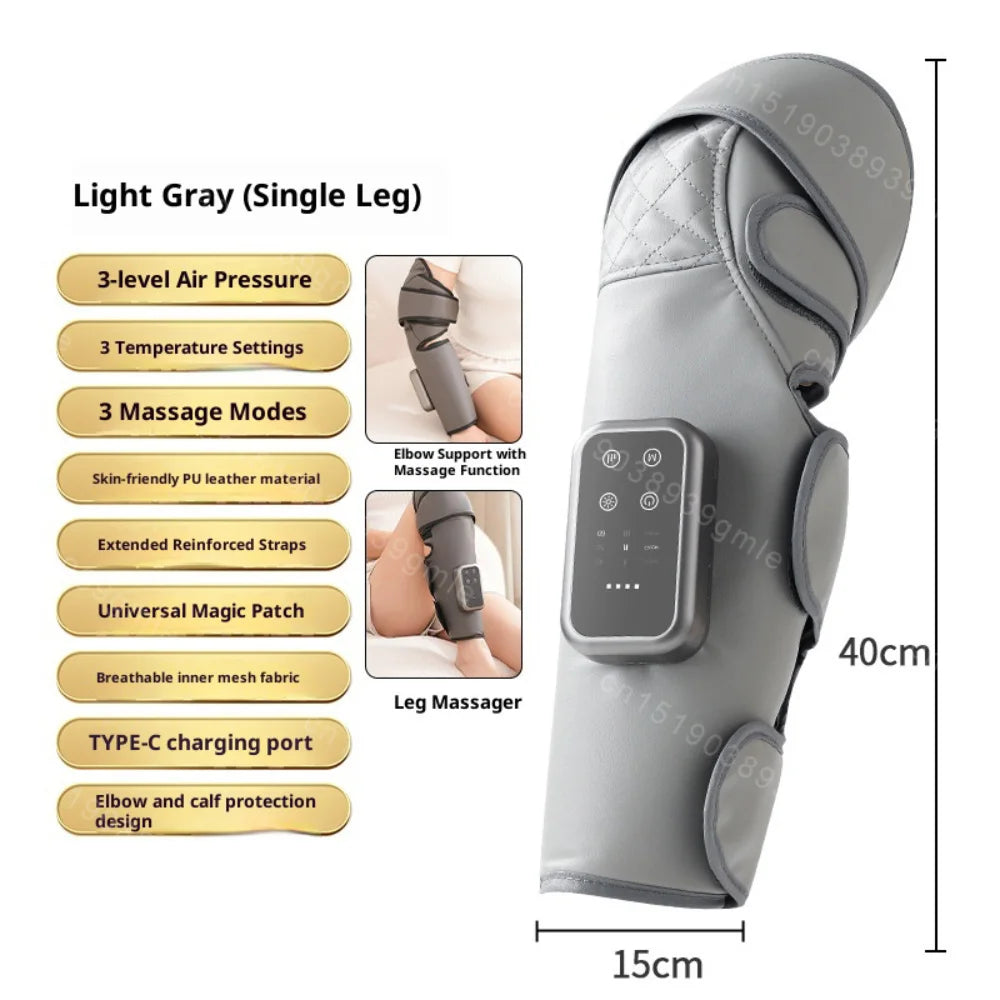 Electric Leg Massager Athletes Heating Muscle Relaxation Foot Leg Recovery Massage Machine Promotes Blood Circulation Tools
