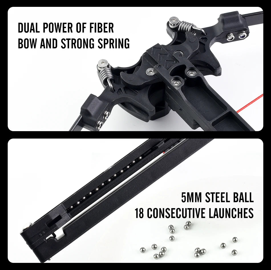 18 Round Steel Ball Combo/archery Dual-purpose Recurve Bow Outdoor Hunting Practice Compound Bow Sports Shooting Training