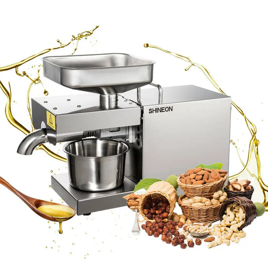 1500W 110V/220V Automatic Cold Press Oil Machine, Oil Cold Press Machine, Sunflower Seeds Oil Extractor, Olive Oil press Extract