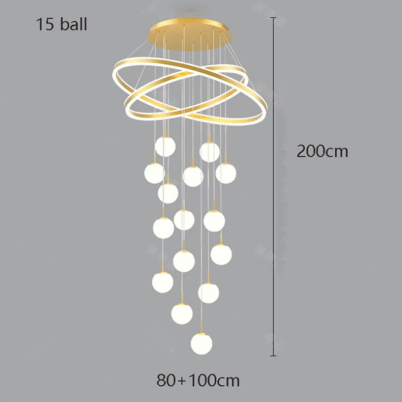 Home decoration - Hall chandelier, Dining room chandelier - Staircase chandelier, Indoor lighting equipment, Ceiling lights, Ele