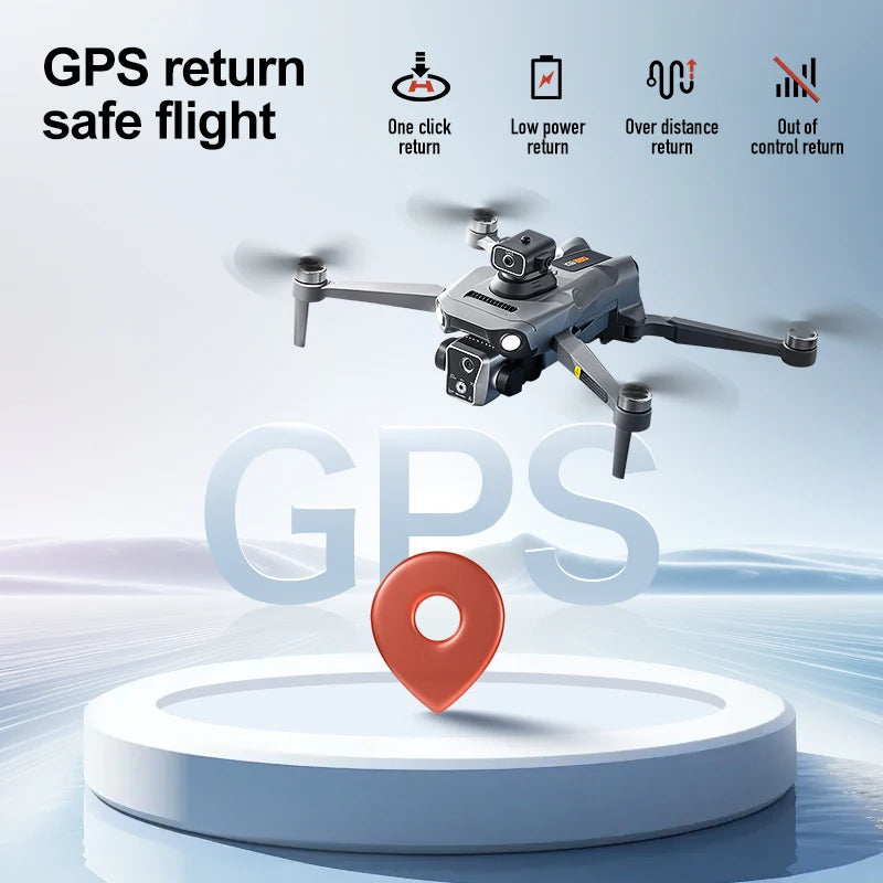 K19 Max GPS Drone 8K Professional HD Dual Camera 360° Obstacle Avoidance Brushless 5G WIFI FPV RC Airdrop Quadcopter Toys