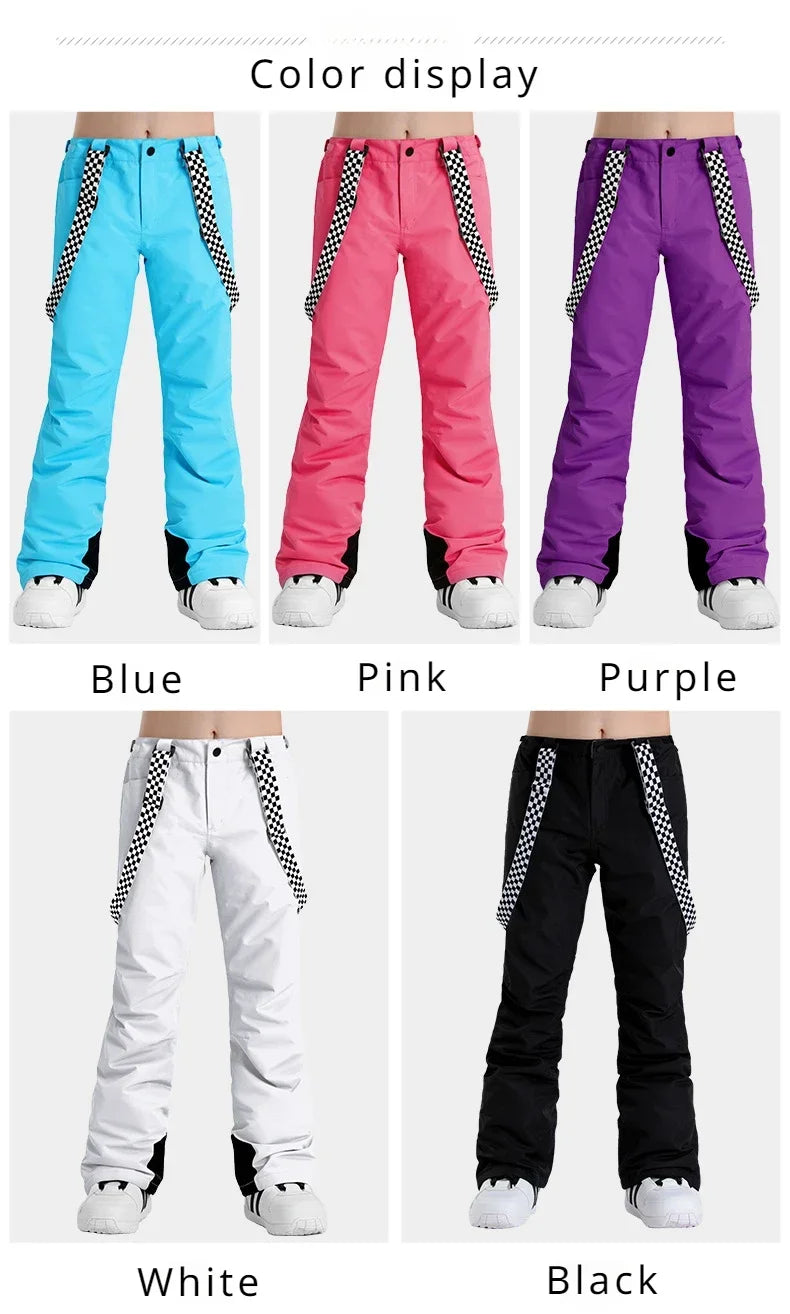 2025 Women Skiing Pants Winter Outdoor Overalls Windproof Waterproof Snow Trousers Adult Warm Ski Pants Snowboard Sport Clothing