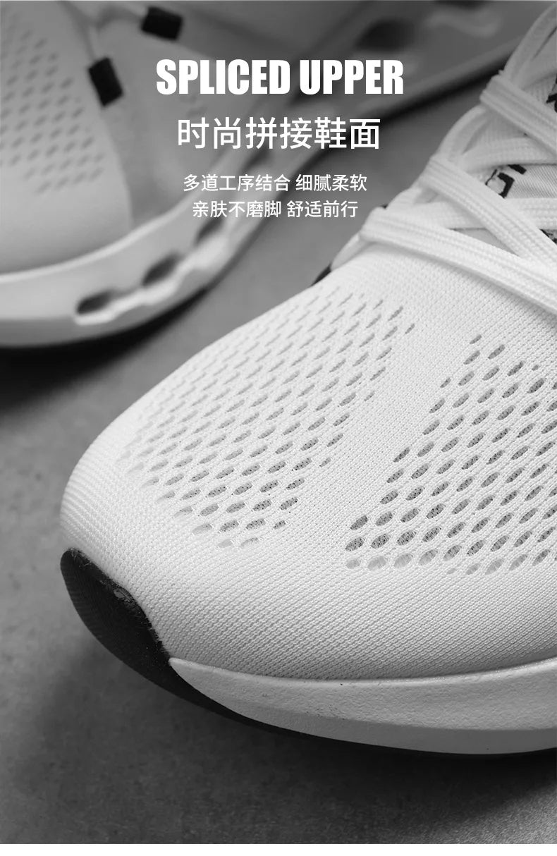 Men Casual Sports Running Shoes Marathon Air Cushion Breathable Lightweight Men Comfortable Athletic Nonskid Sneakers Outdoor