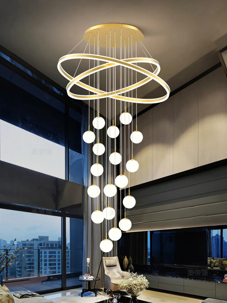 Home decoration - Hall chandelier, Dining room chandelier - Staircase chandelier, Indoor lighting equipment, Ceiling lights, Ele