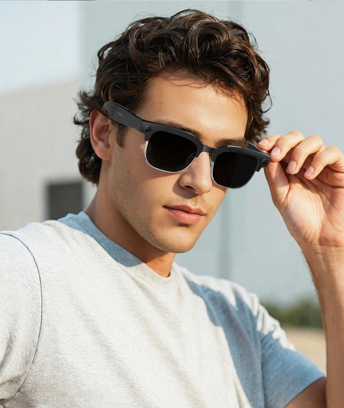 New 1080P Anti-shake Video Recording 800W HD Smart Glasses Men 100+Language Translation WIFI Transmission Call AI Chat Glasses