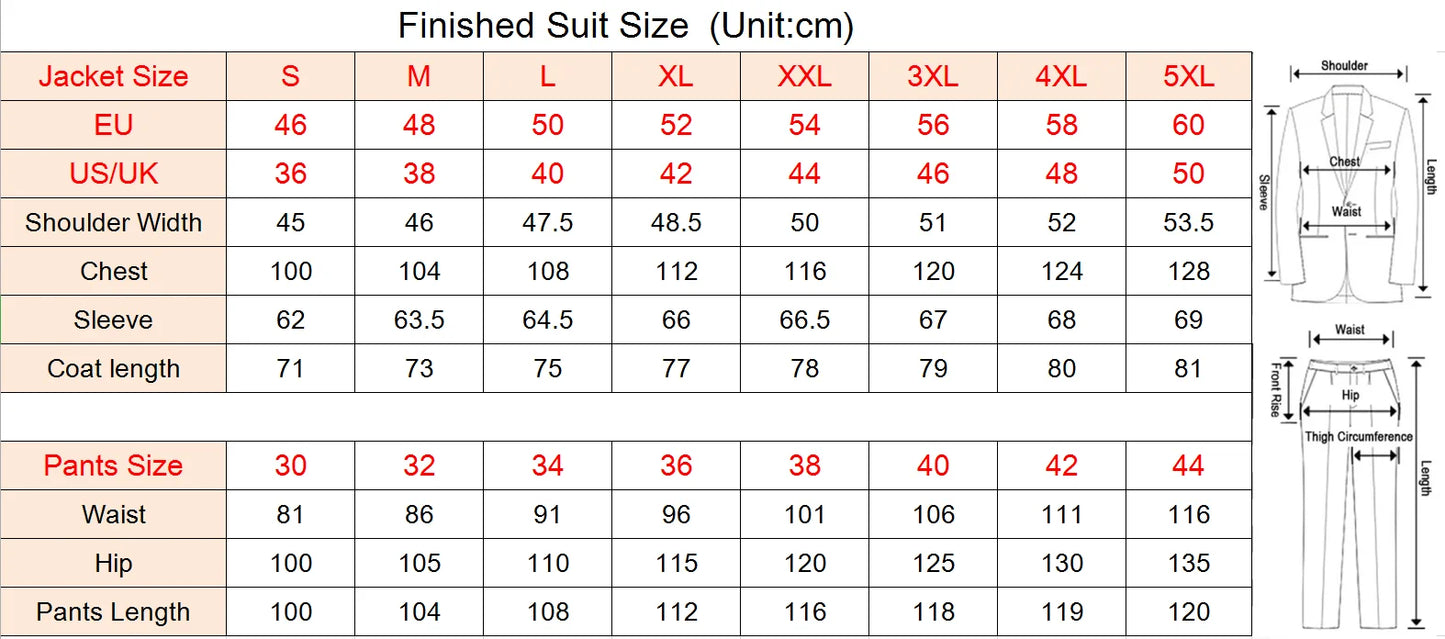 2 PCS Men's Smart Casual Solid Formal Tuxedo Suits with Shawl Lapel Double Breasted Jacket And Pants for Business And Wedding
