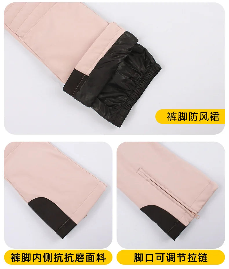 GSOU SNOW Women's Skiing Pants Warm Outdoor Sport Working Clothes Waterproof Snow Elasticity Trousers Winter Snow Snowboard Pant