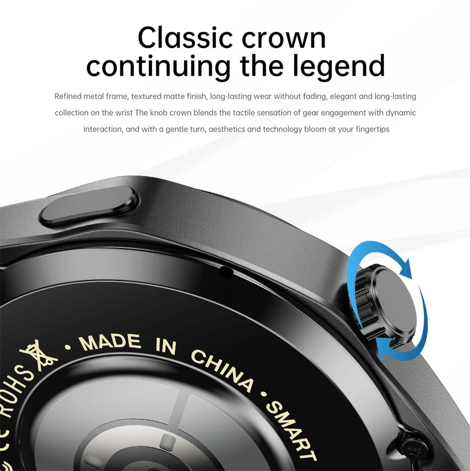 Smart Watch 5 Pro GPS NFC Smartwatch Men 360*360 AMOLED Screen Heart Rate Monitor Bluetooth Call IP67 Waterproof Men Smartwatch