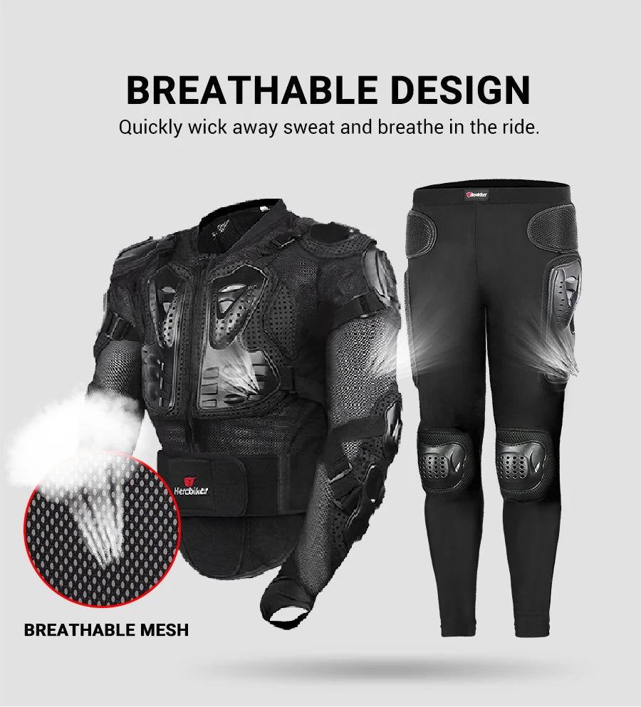 5XL Motorcycle Jackets Men's Full Body Armor Protection Jackets Motocross Enduro Racing Moto Protective Equipment Clothes