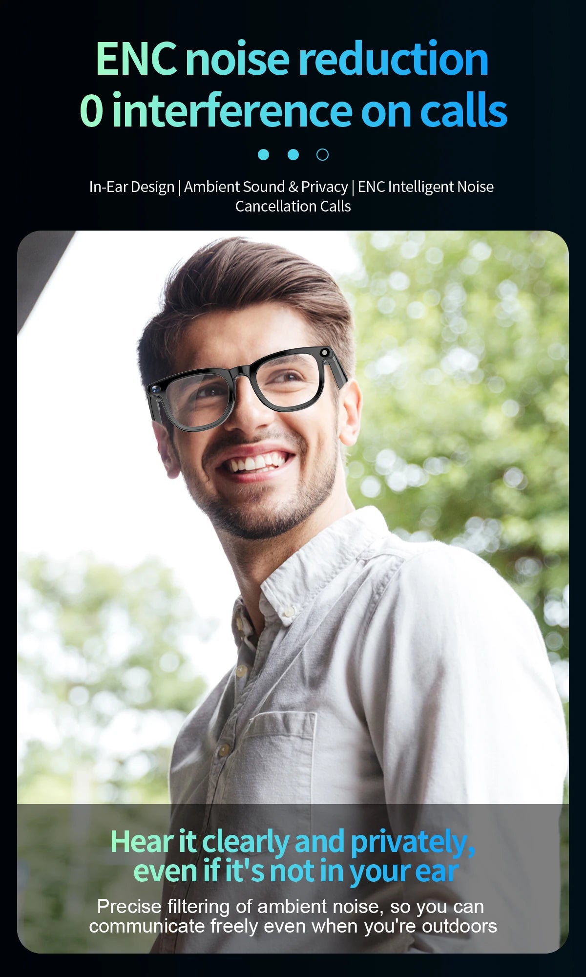 2 in1 4K Smart AI Glasses 800W pixel AI Shooting Camera HD Photo Video Voice Call Translation Waterproof Bluetooth AI Glasses