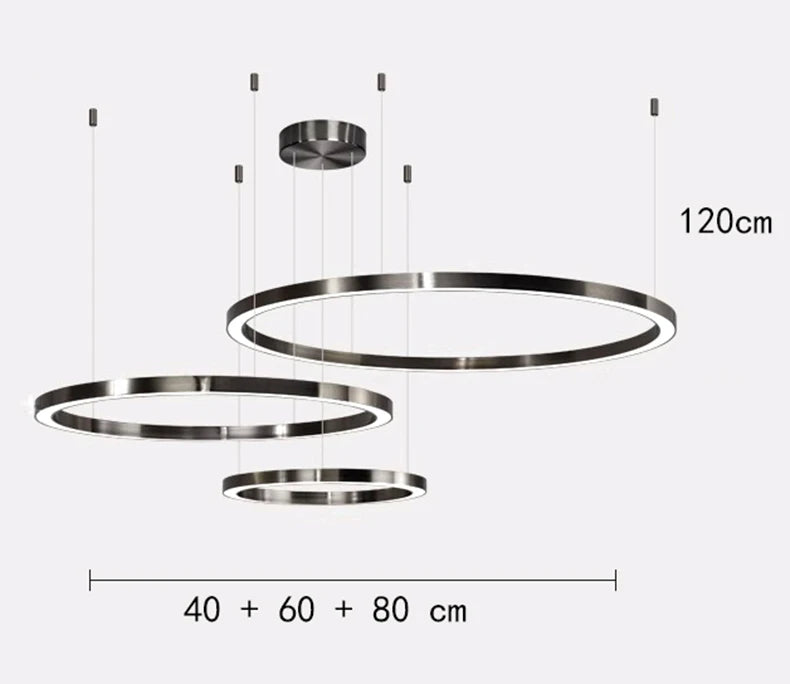 Modern home decor ring led lights pendant light lamps for living room Chandeliers for dining room hanging light indoor lighting