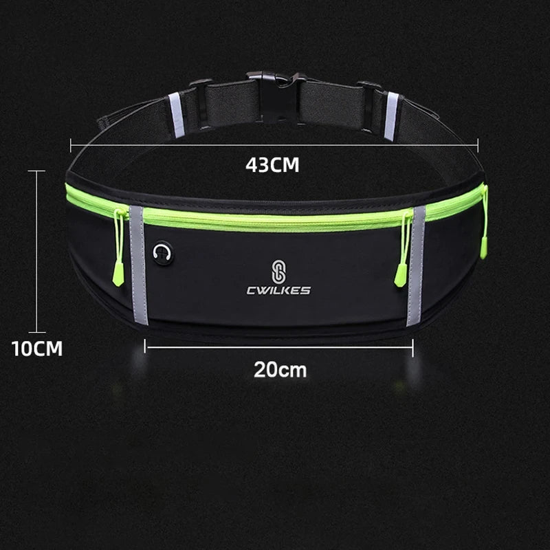 Sports Fanny Pack Women Running Belt Waist Bag Men Waterproof Gym Phone Pouch Banana Bags Run Accessories