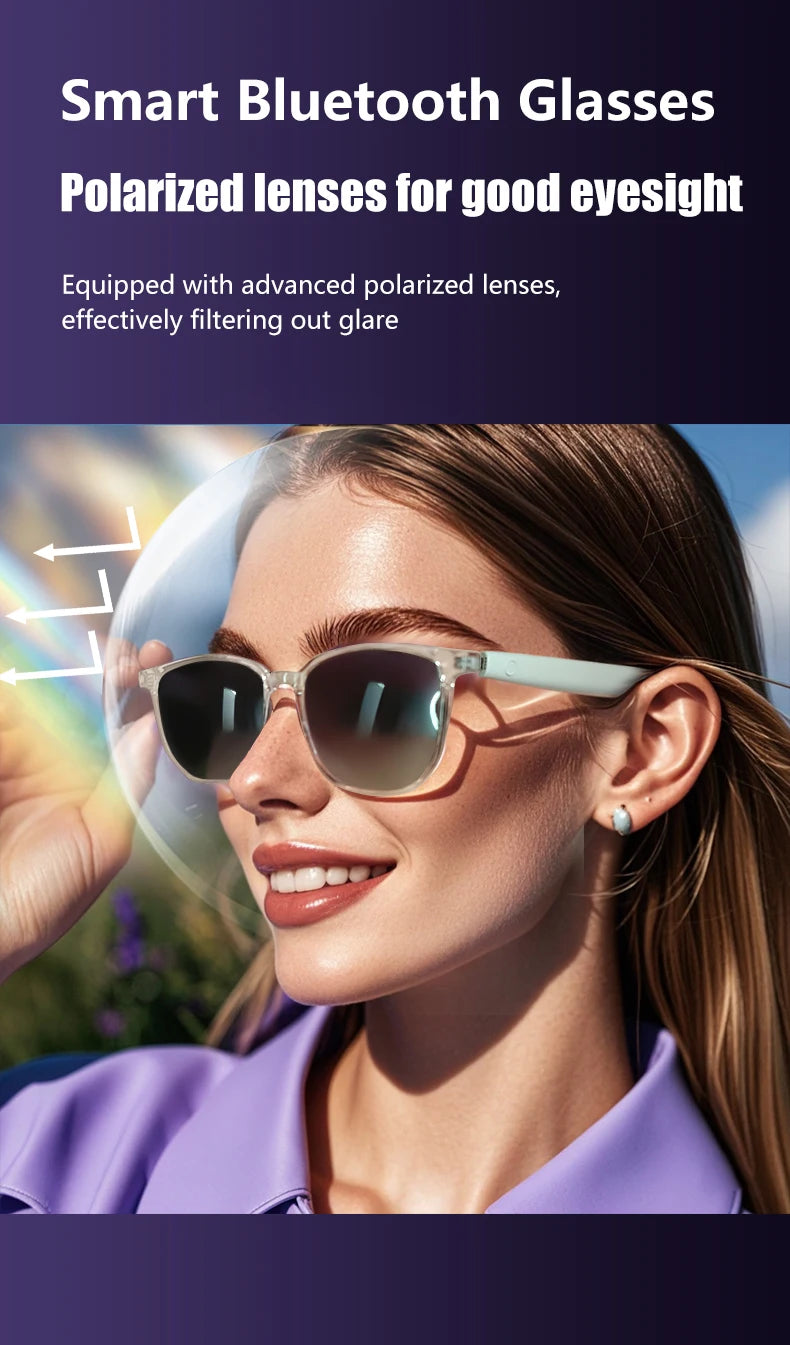 GS03 Upgrade Smart Glasses With Camera Video Recording AI Photo Recognition Bluetooth Call Translation Voice Assistant Glasses