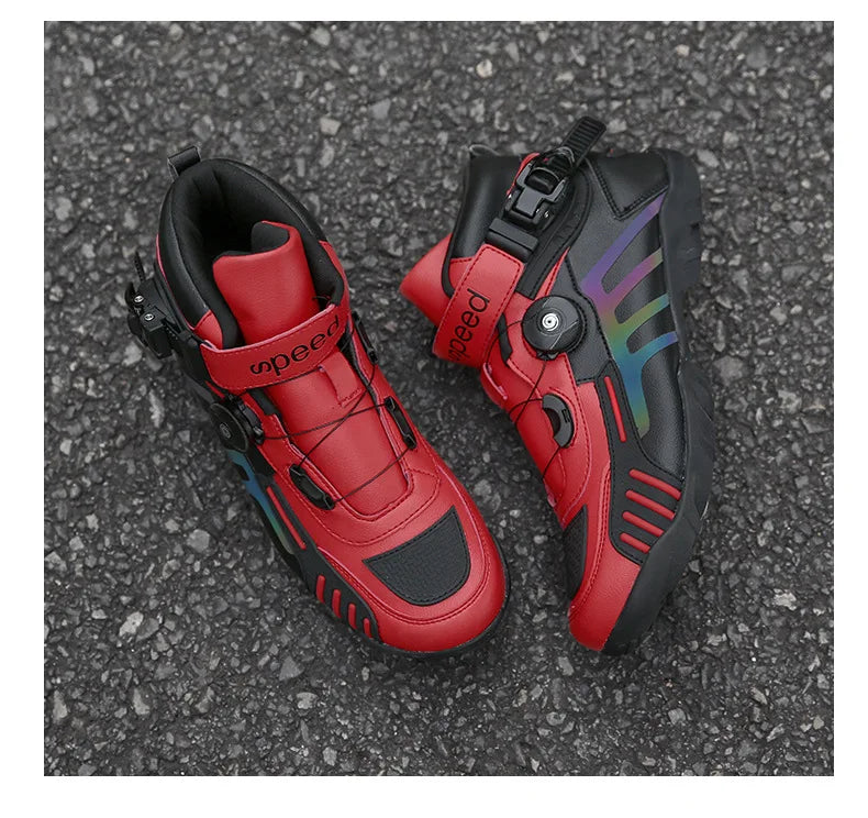 Motorcycle Boots Men Motocross Safety Protection Shoes Accessories Off-Road Racing Waterproof Anti Slip Short Boot motorcycles