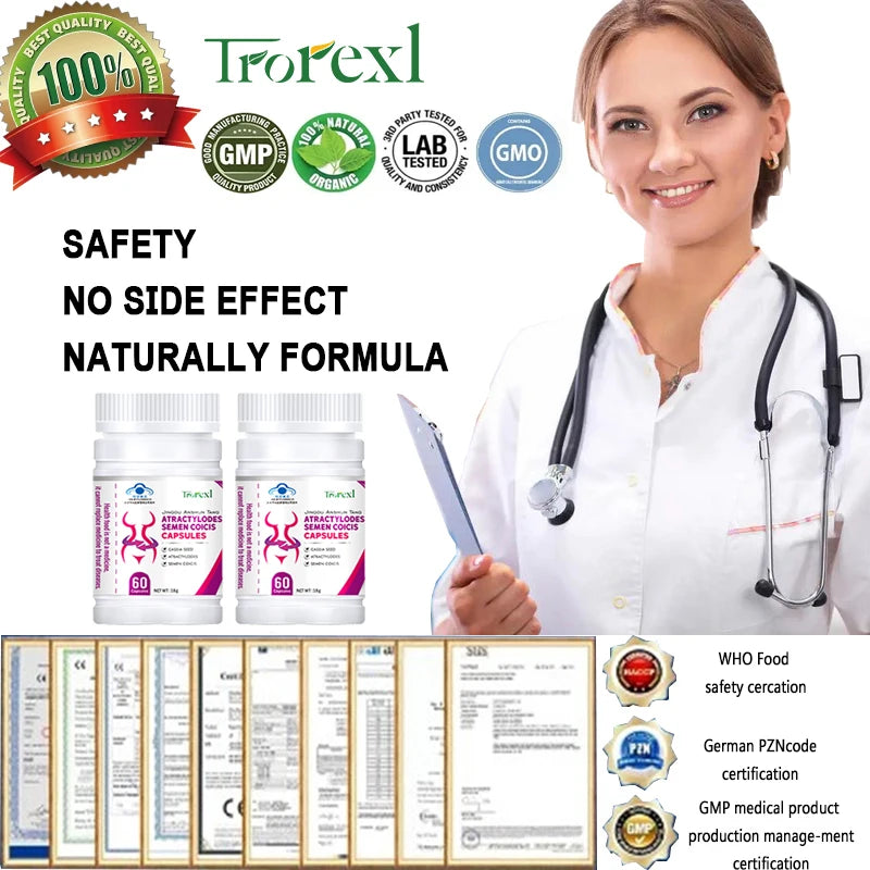 Natural Cassia Seed & Coix Seed Pills, Detox Slim, Metabolism Booster, Burn Fat, 100% Herbal, Vegan & NO SIDE EFFECT Weight Loss