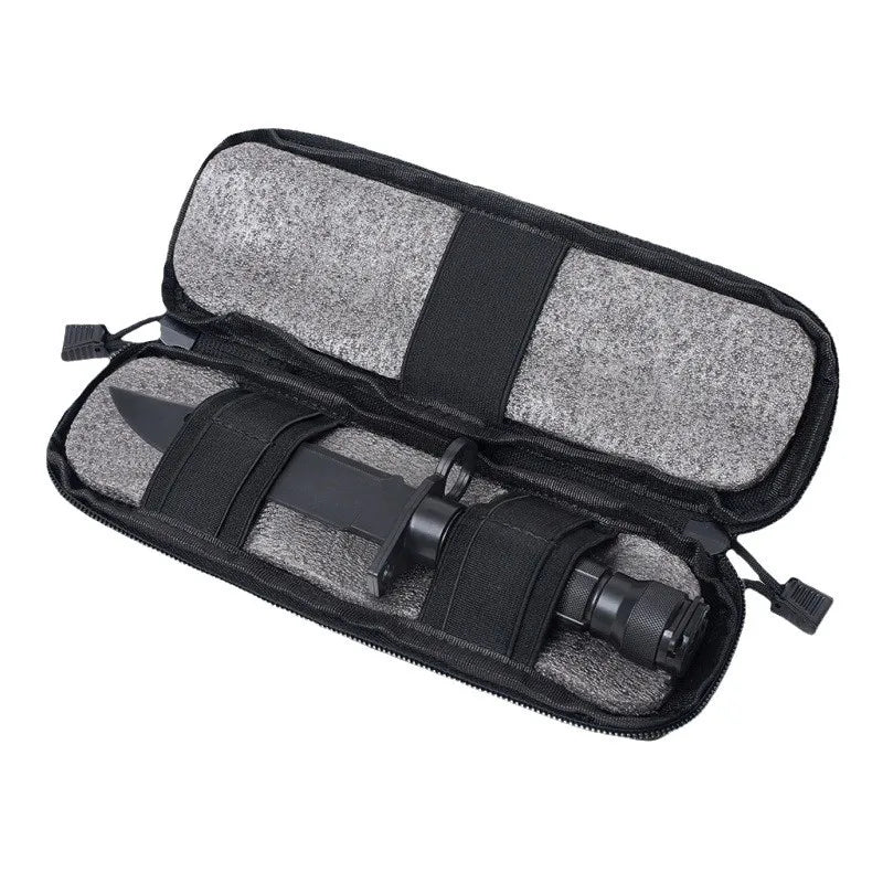 Tactical Molle Knife Pouch EDC Tool Knives Holder Hunting Accessories Outdoor Sports Hiking Camping Hunting Flashlight Holster