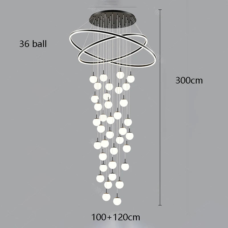 Home decoration - Hall chandelier, Dining room chandelier - Staircase chandelier, Indoor lighting equipment, Ceiling lights, Ele