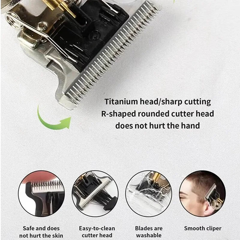 T9 Professional Hair Clipper/Accessories for Men | USB Fast Charging | Beard/Body/Hair Trimmer | Precision Electric Shaver