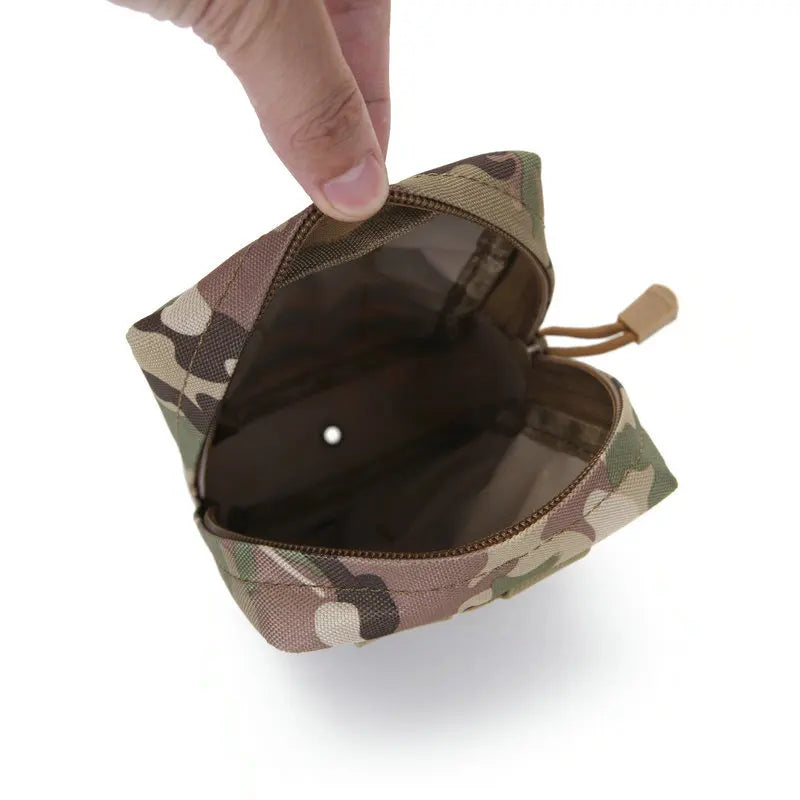 Outdoor Tactical Pouch Oxford EDC Molle Tool Pack Zipper Waist Accessories Durable Belt Camo Bag For Hunting Hiking Sports