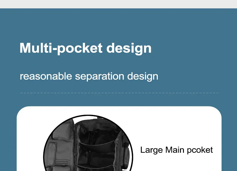 55L Luggage Duffel Bag Camping Backpack Tactical Large Bags Men's Hiking Travel Mountaineering Trip Utility Gym Weekend Duffle