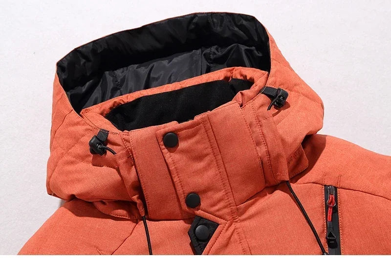 New Thermal Winter Skiing Down Jacket Ski Suit Men Snowboard Bibs Pants Warm Set Male Snowmobile Clothing For Wear Overalls