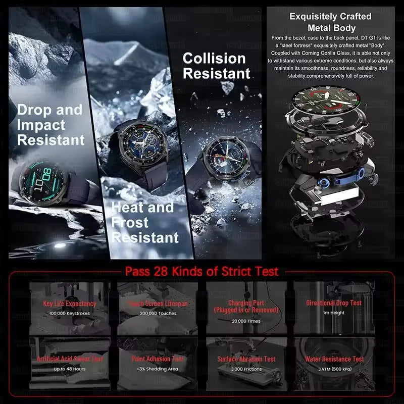 New Men GPS Offline Map Smart Watch Built-in GPS 4GB Memory HD Corning Gorilla Screen 10ATM Waterproof Bluetooth Call Smartwatch