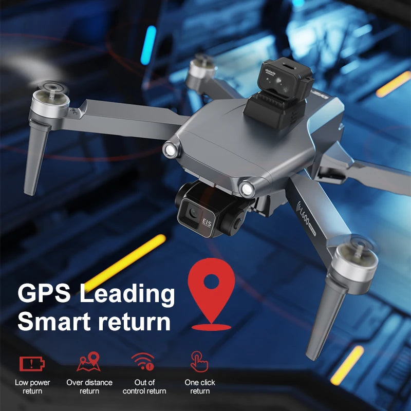 L600 PRO MAX / PRO GPS Drone Professional 4K HD Dual Camera 3-Axis PTZ Brushless Obstacle Avoidance 5G WIFI RC Quadcopter Toys