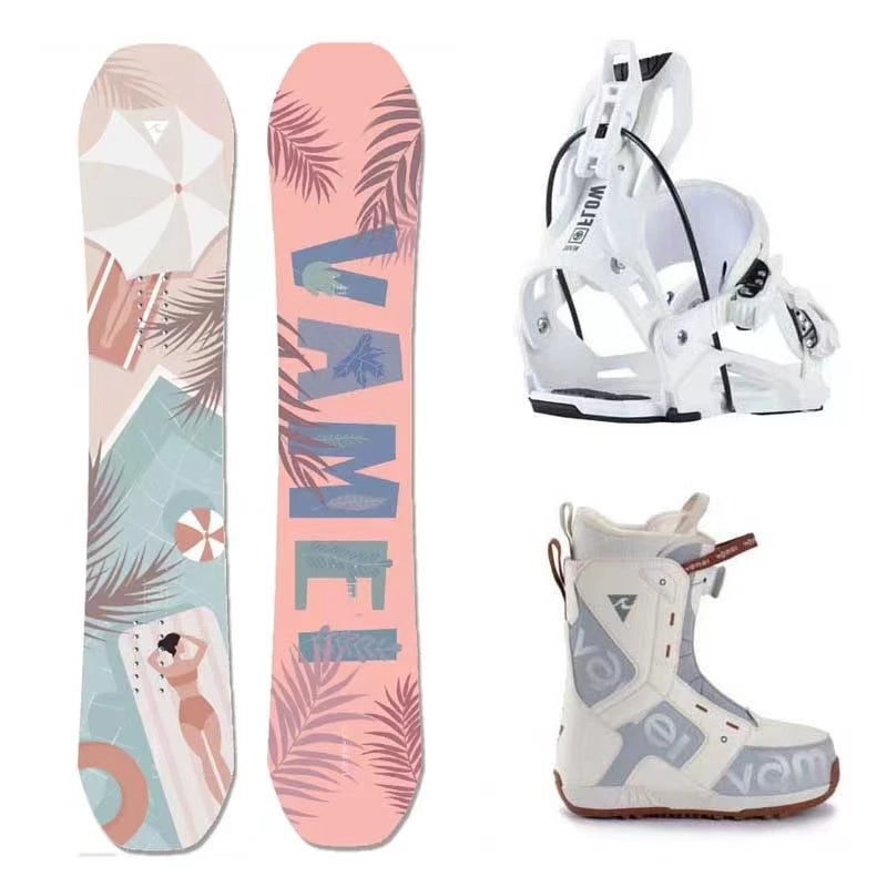 Adjustable Black Snowboard Aluminum Snowboard and Bundle Men's Bundle Snowboard Bundle