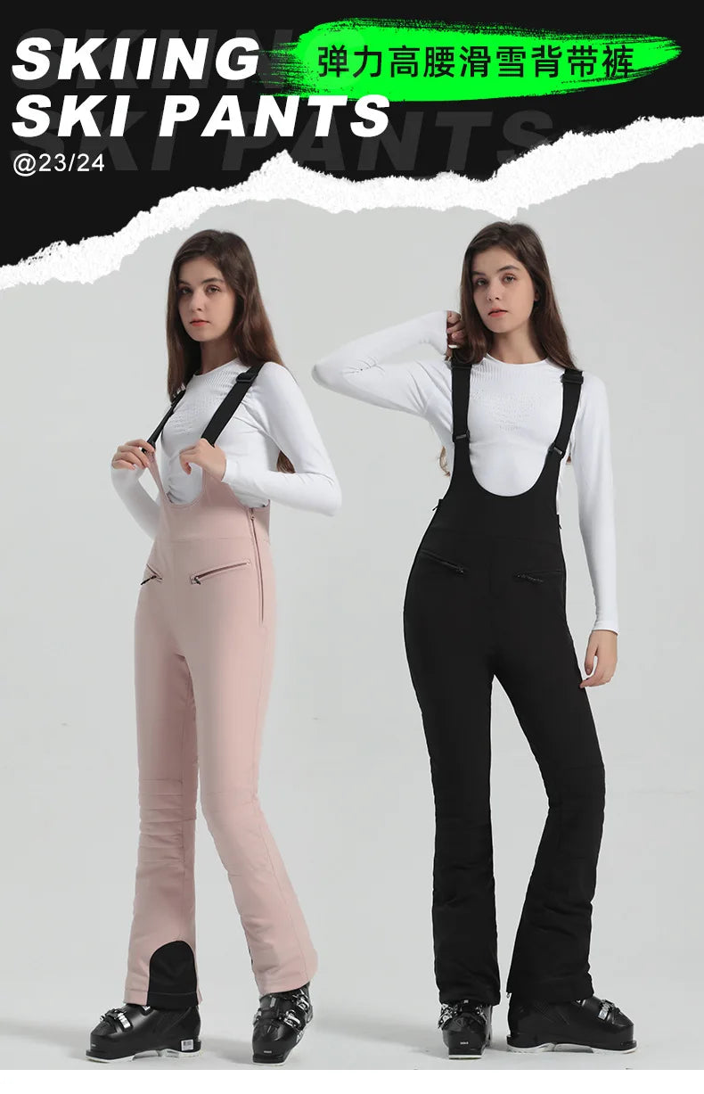 GSOU SNOW Women's Skiing Pants Warm Outdoor Sport Working Clothes Waterproof Snow Elasticity Trousers Winter Snow Snowboard Pant