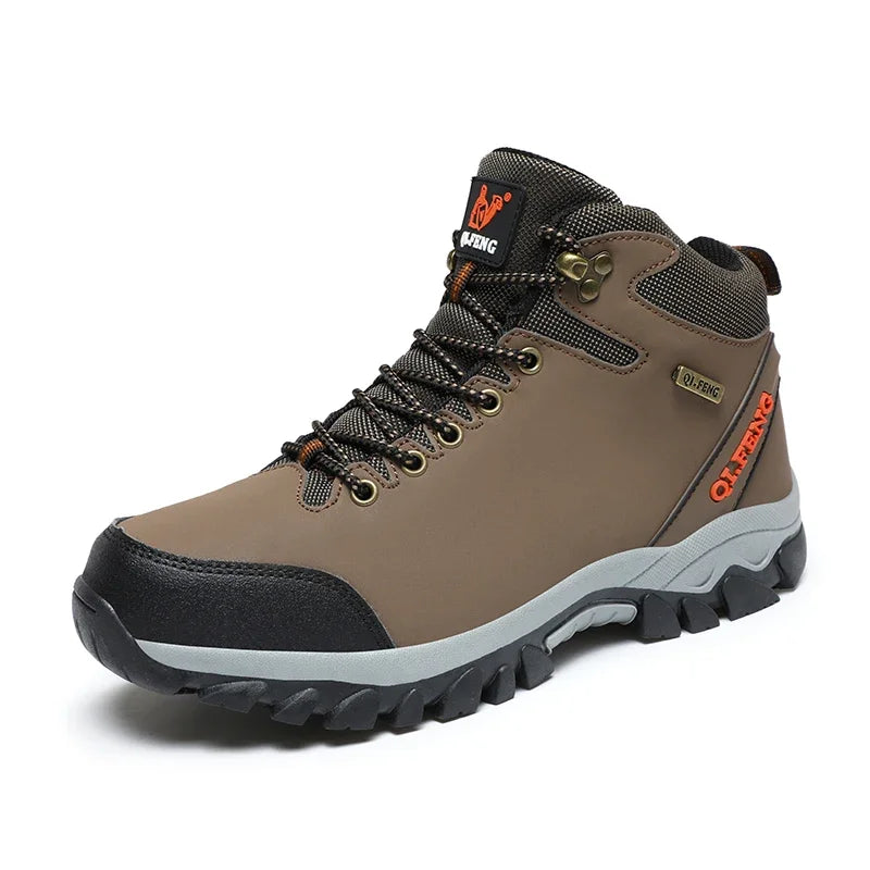 Men Winter Snow Boots Waterproof Leather Sneakers Super Warm Men's Boots Outdoor Male Hiking Boots Work Shoes Zapatillas Hombre