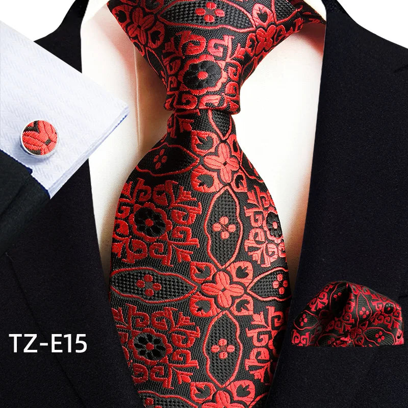 Luxury Men Tie Gold Paisley Necktie Set For Man Brand Business Daily Wear Gift Fit Wedding Workplace Suit Accessories Wholesale