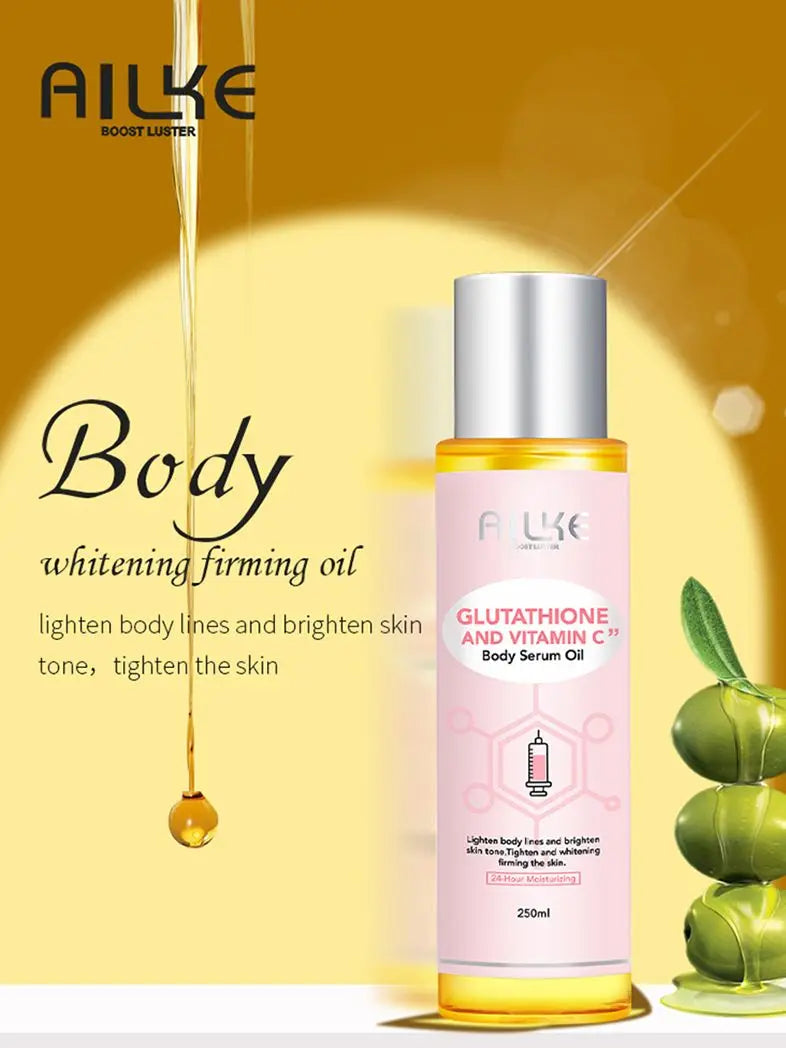 AILKE Whitening Skin Care Cream, Lightening Lotion, Remove Dark Spots With Glutathion, Shea Butter, Moisturizing Body Cream