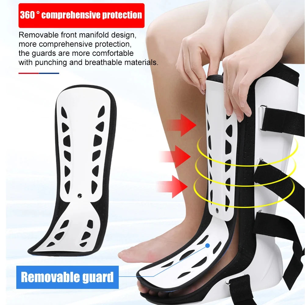Ankle Brace Foot Drop Corrector Ankle Joint Varus Valgus Calf Fracture Fixer Breathable Adjustable Leg Feet Support Boot M/L 1pc