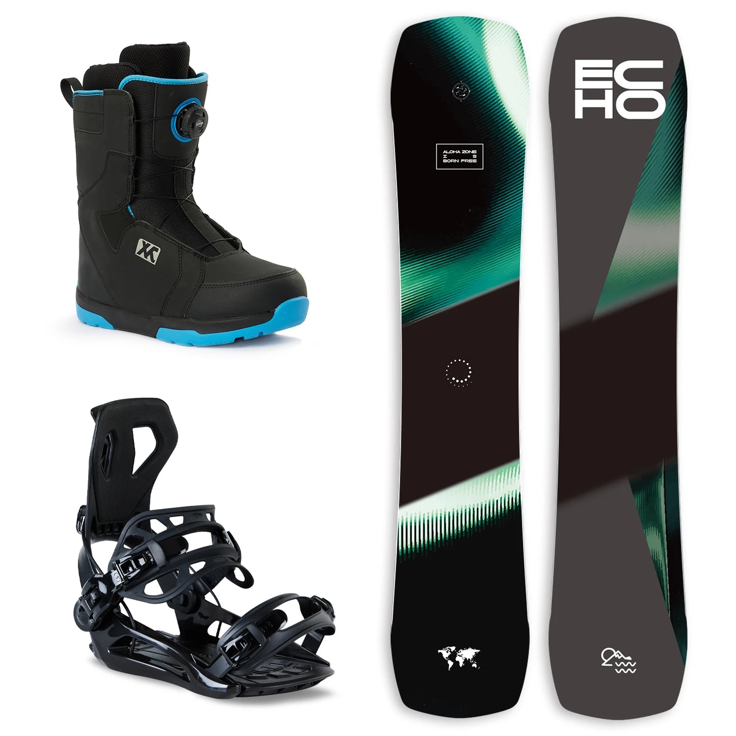 Full Set Snowboard with Bindings and Boots