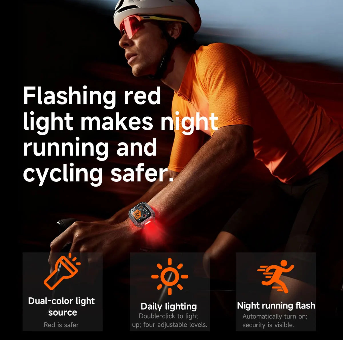 2026 Outdoors Durable Men Sports Smart Watch 1400mAh Battery LED Flashlight IP69K Waterproof Bluetooth Call Military Smartwatchs