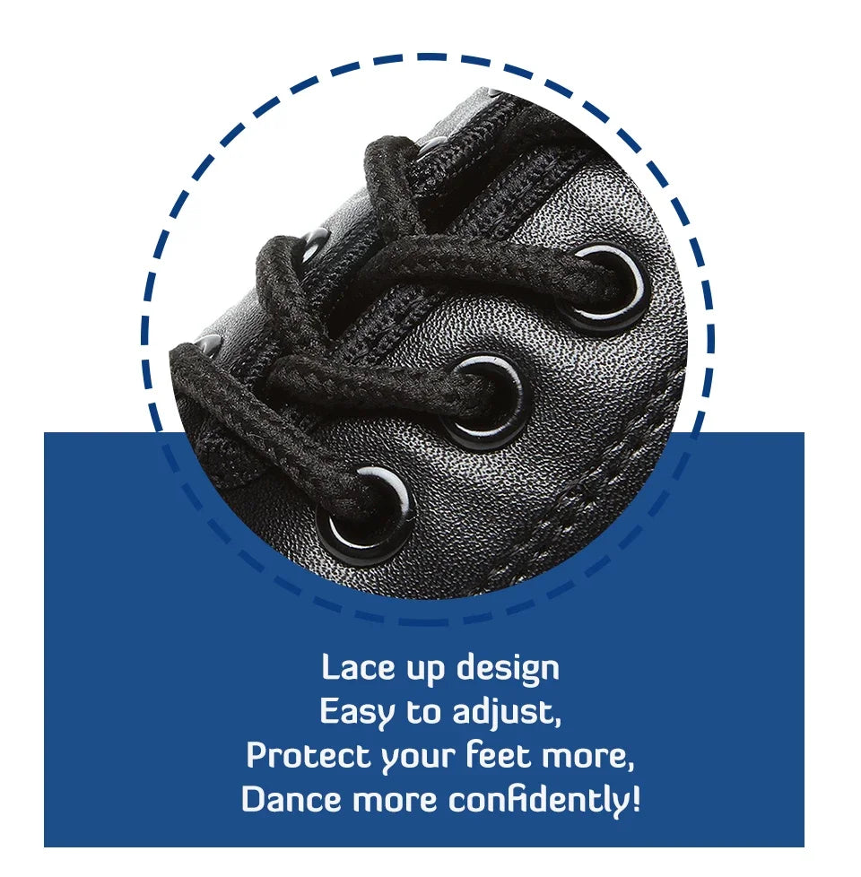 Latin Dance Shoes Men Modern Tango Salsa Leather Ballroom Shoes Square Heels Adults Children Boys Party Dance Shoes sport