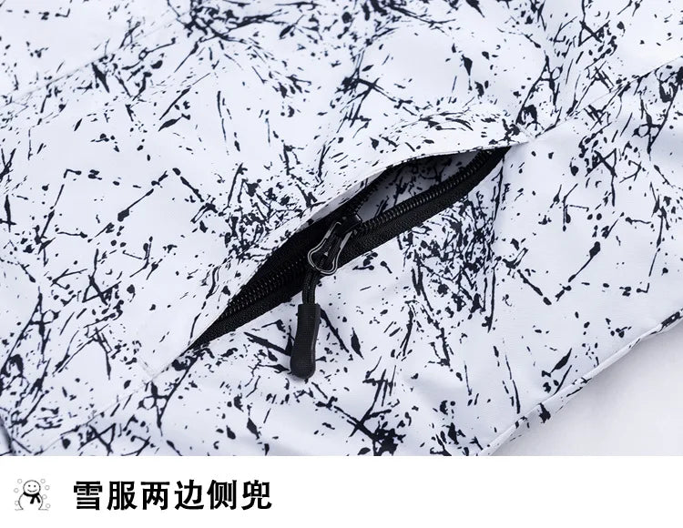 -30 Degrees Winter Thermal Warm Ski Jacket Women Waterproof Windproof Snowboard Coat Snow Costumes Female Skiing Suit 10 Colors