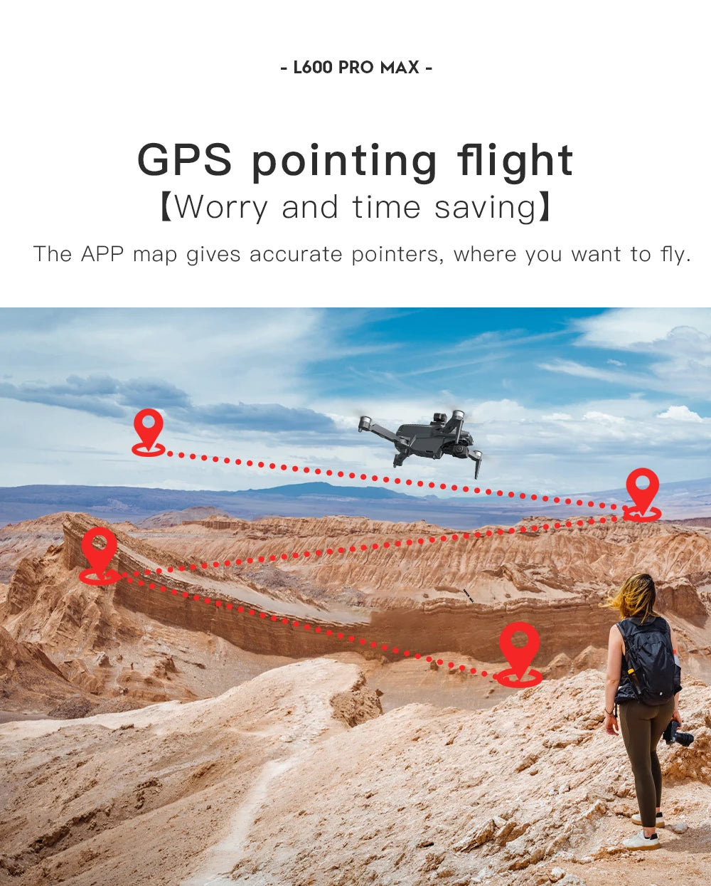 L600 PRO MAX / PRO GPS Drone Professional 4K HD Dual Camera 3-Axis PTZ Brushless Obstacle Avoidance 5G WIFI RC Quadcopter Toys