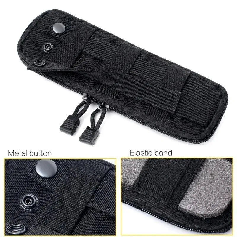 Tactical Molle Knife Pouch EDC Tool Knives Holder Hunting Accessories Outdoor Sports Hiking Camping Hunting Flashlight Holster