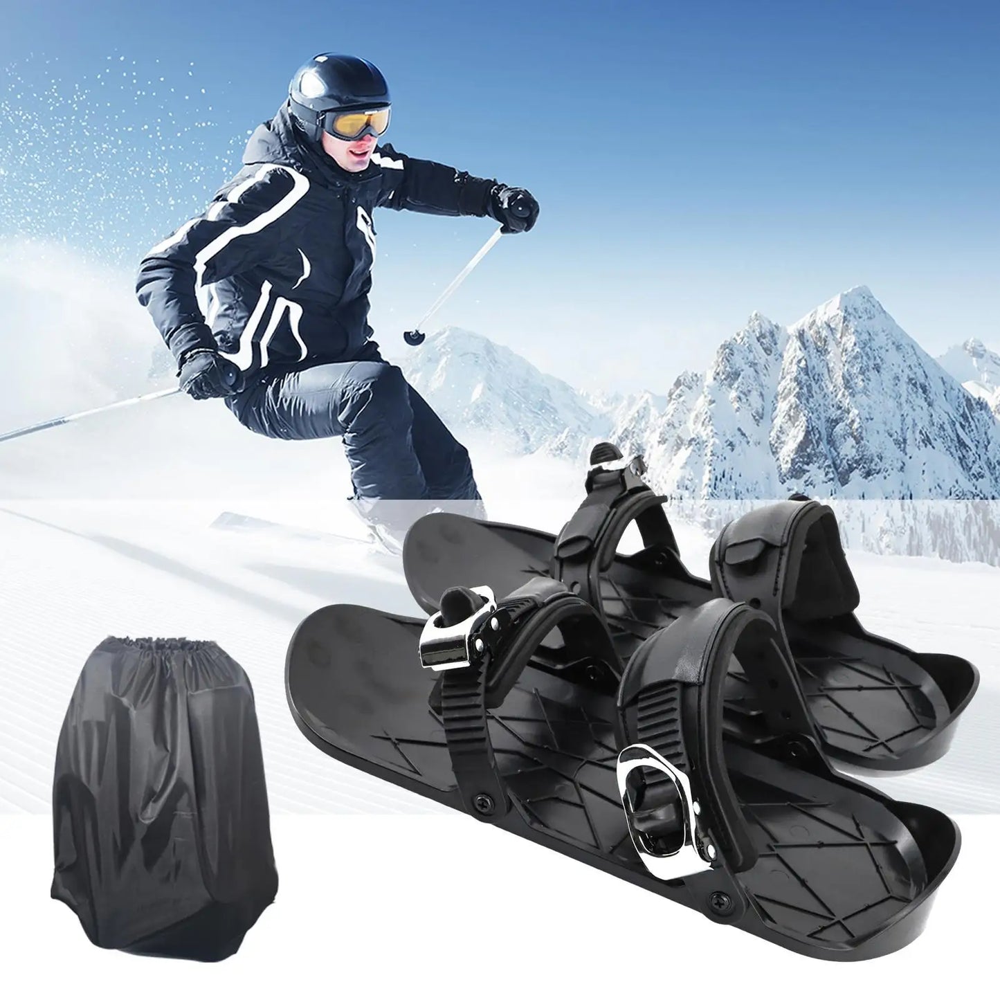 Snowboarding Skates Adjustable Skiing Snowshoe for Women Breathable Winter Snowshoes for Cold Weather Practice Travel Men Adults