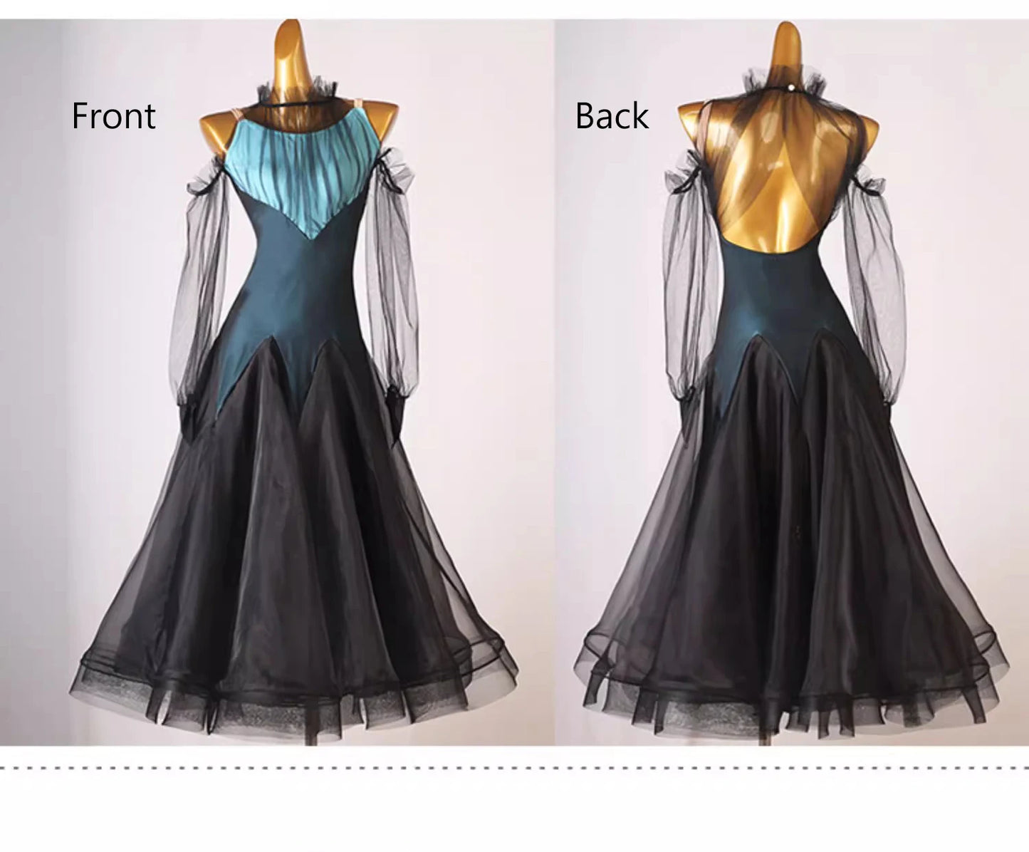 Sports Dance Suit Competition Ballroom Dress Girls Outfit Long Sleeve Adult Costume Waltz Modern Clothing Evening Stage Costumes
