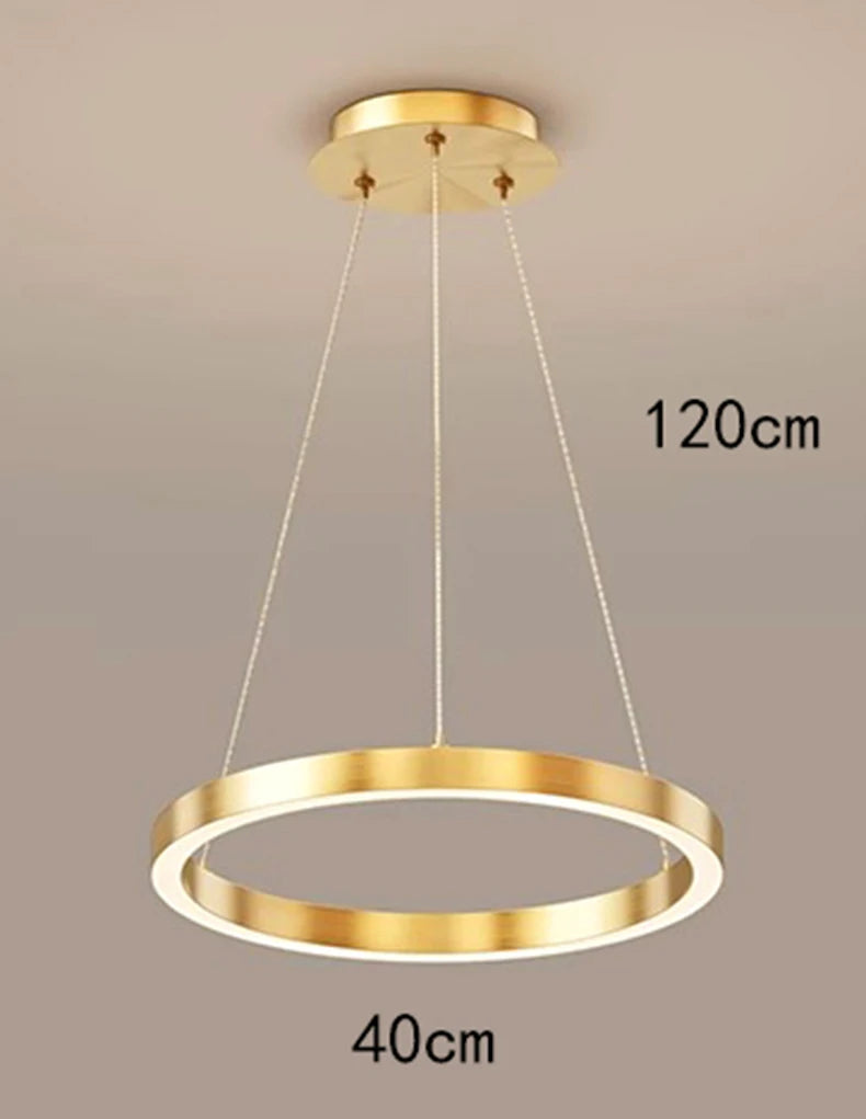Modern home decor ring led lights pendant light lamps for living room Chandeliers for dining room hanging light indoor lighting